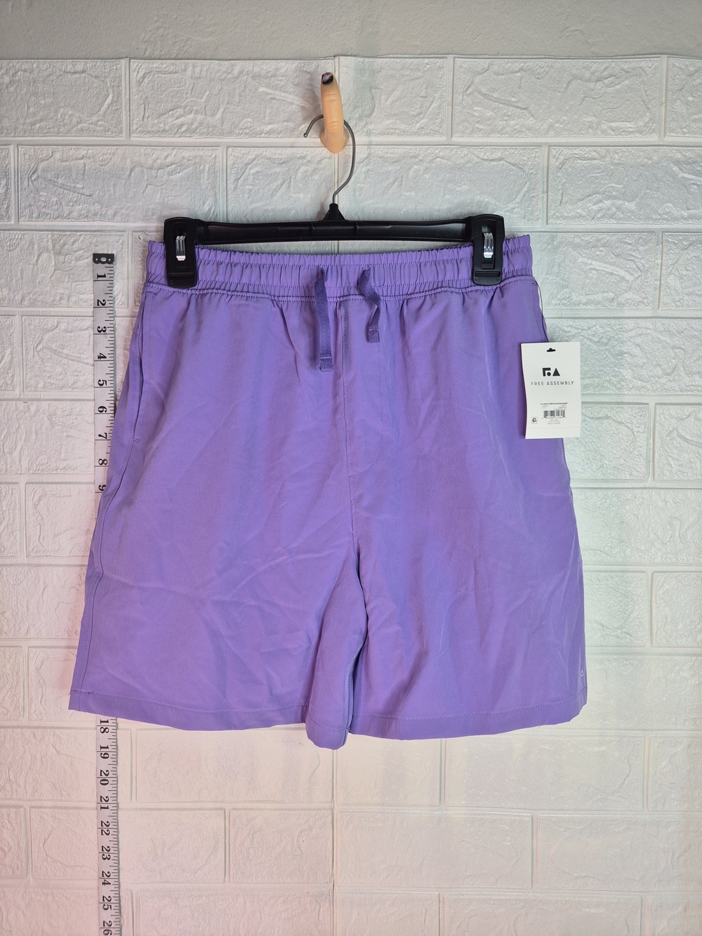 Free Assembly 4 Way Stretch Active Short Boy XXL /18 Purple Relaxed Fit Nwt